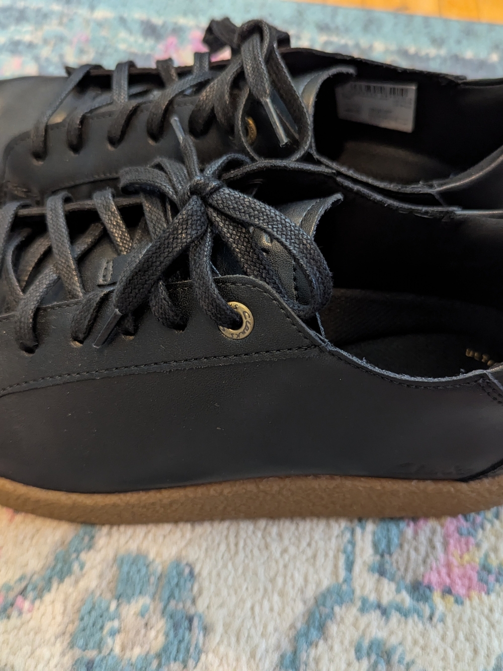 Clarks Men's Black Smokeford Lace-Up Casual Sneakers